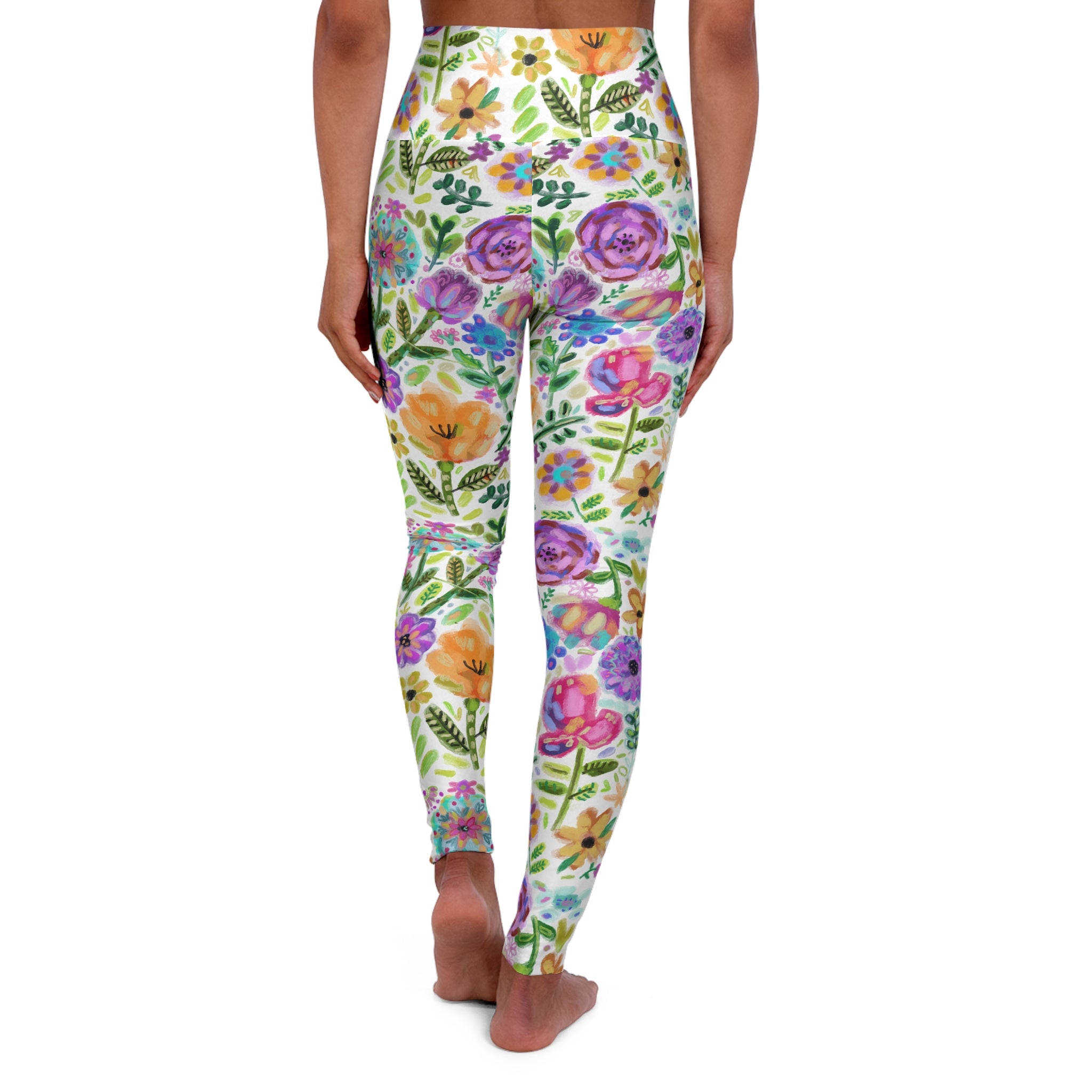 High Waisted Yoga Leggings (AOP)