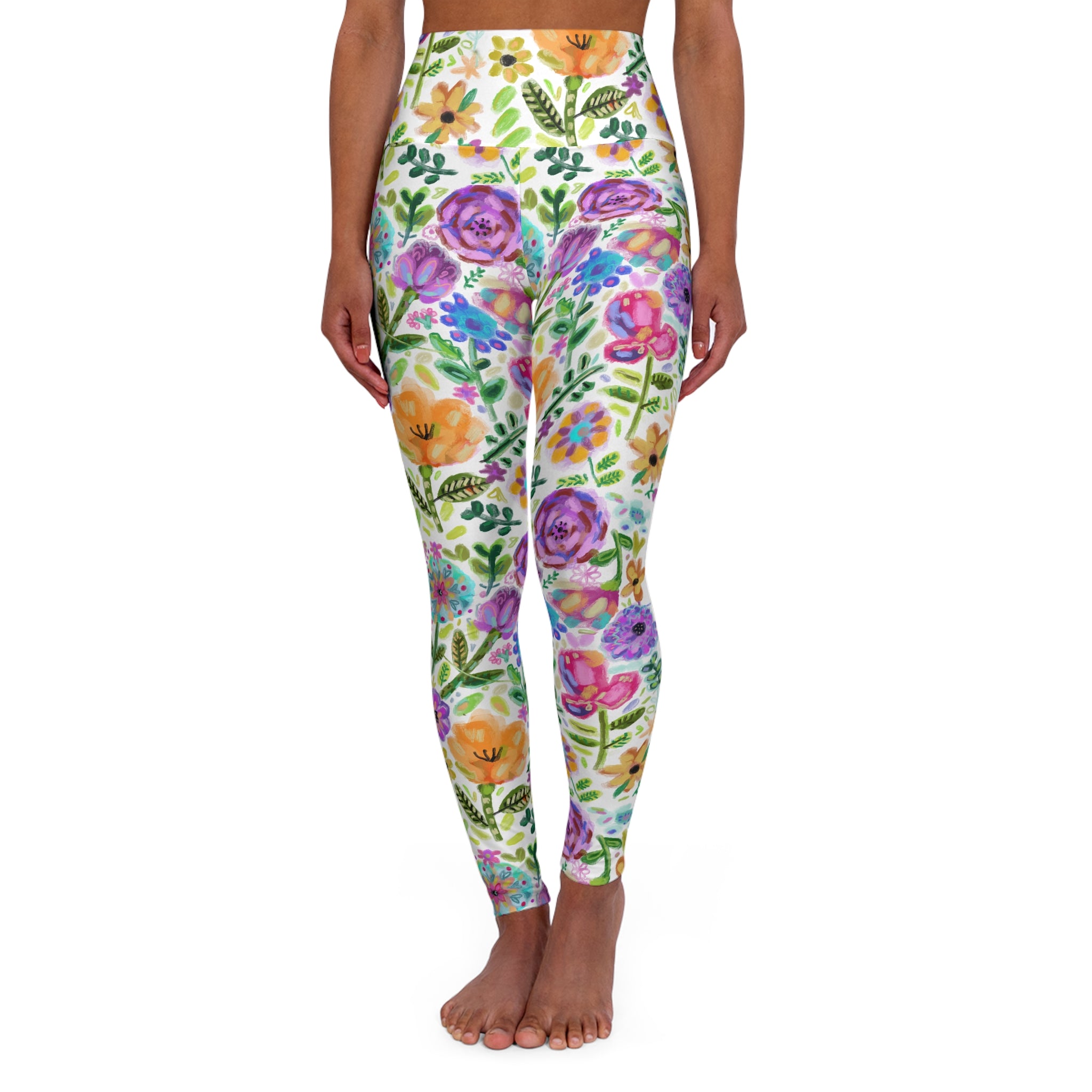 High Waisted Yoga Leggings (AOP)