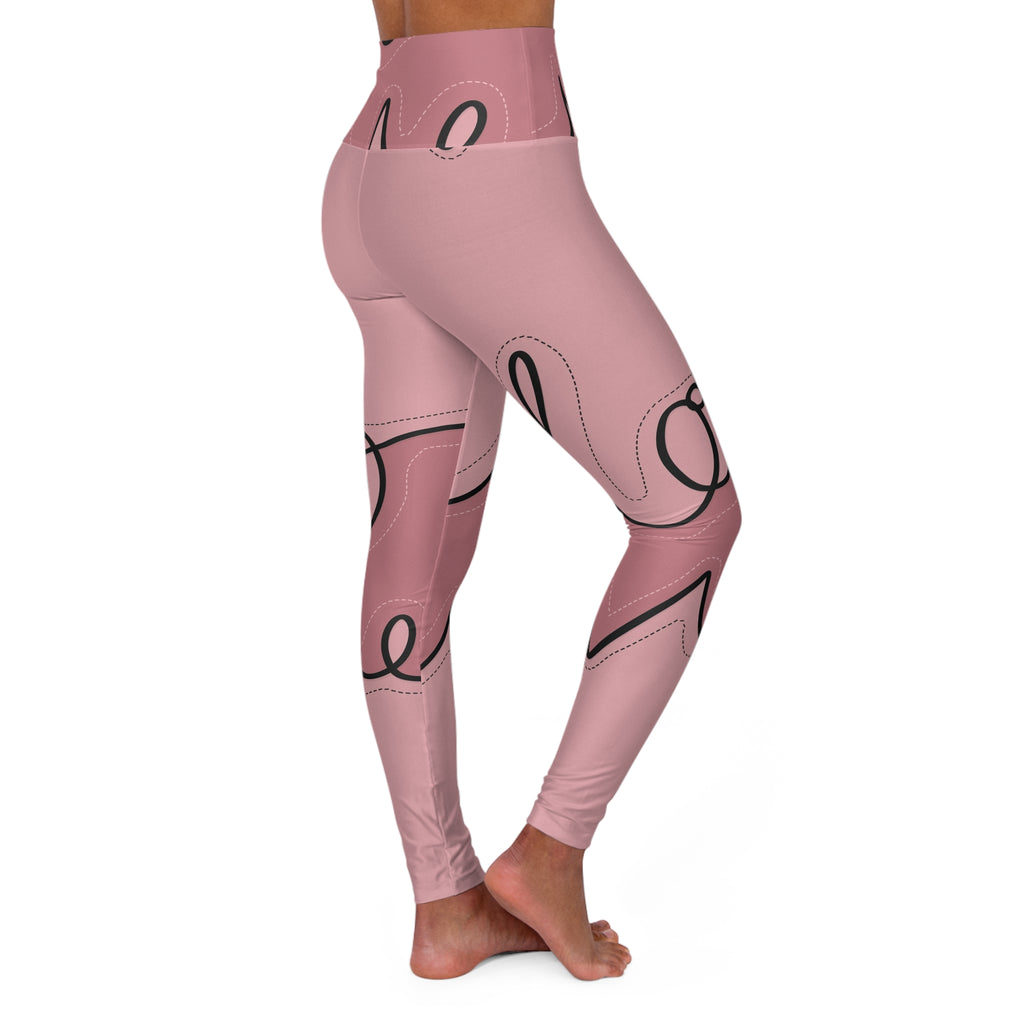 High Waisted Yoga Leggings (AOP)