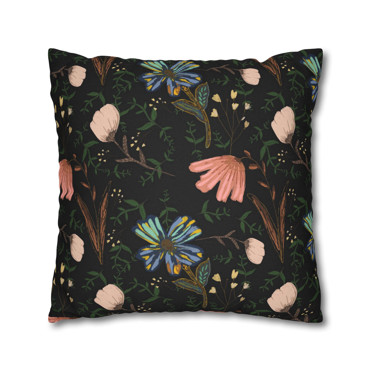 Spun Polyester Square Pillowcase