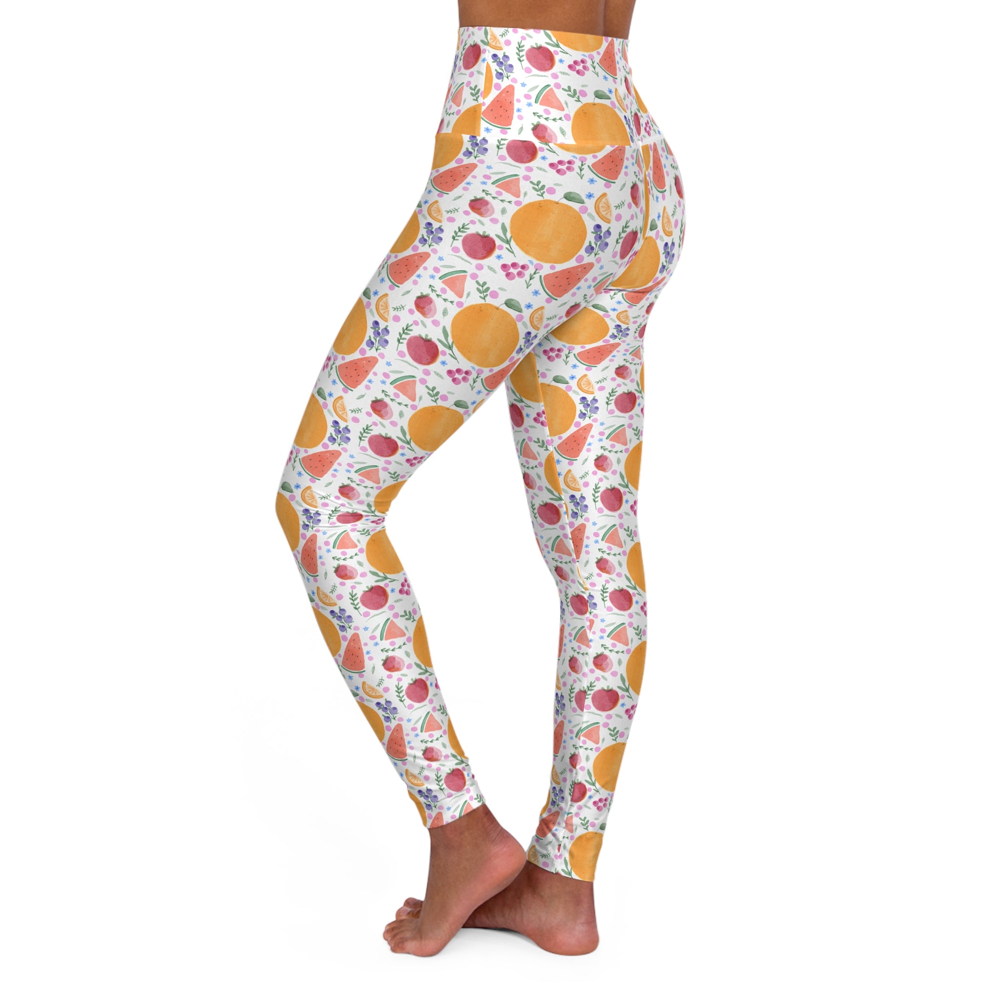 High Waisted Yoga Leggings (AOP)