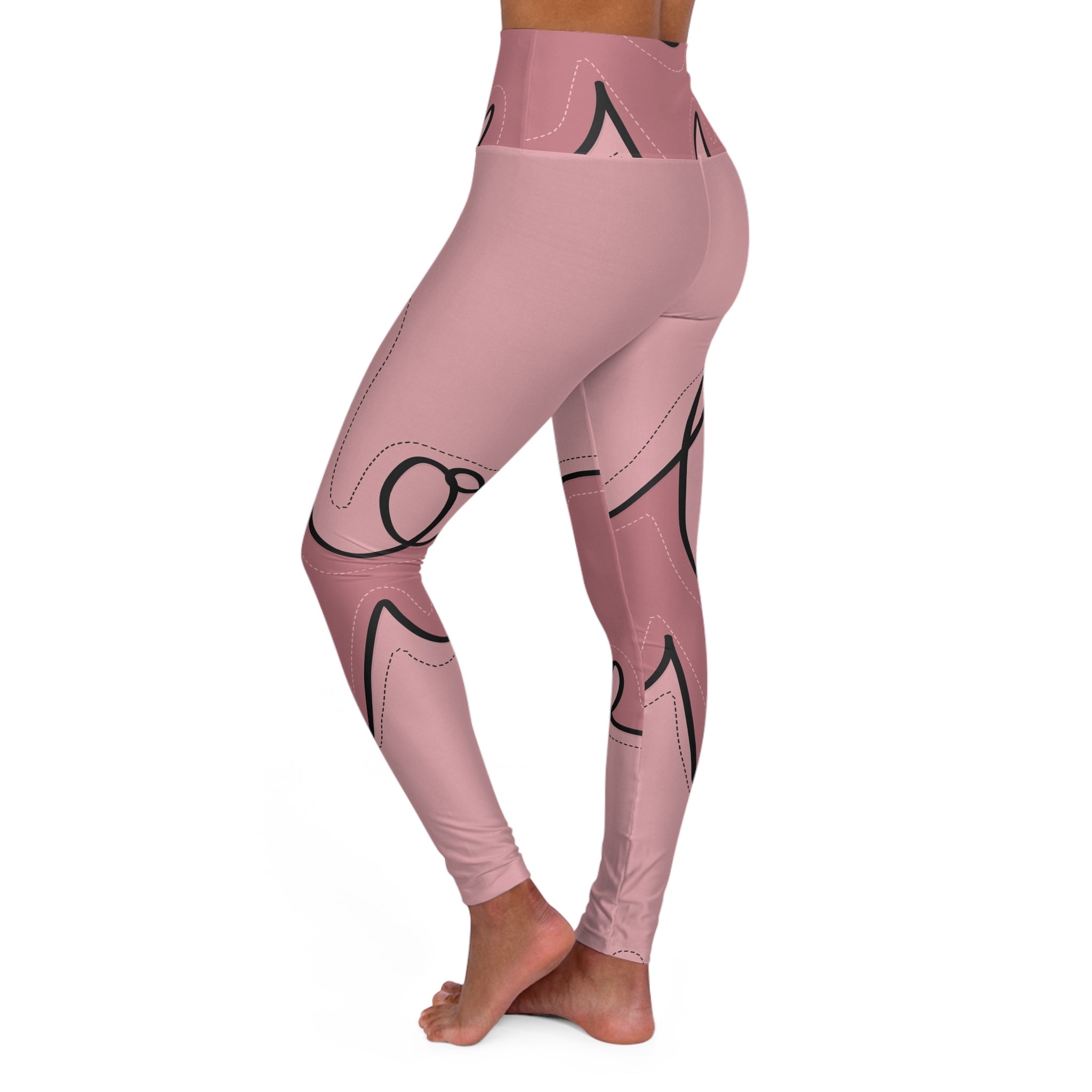 High Waisted Yoga Leggings (AOP)