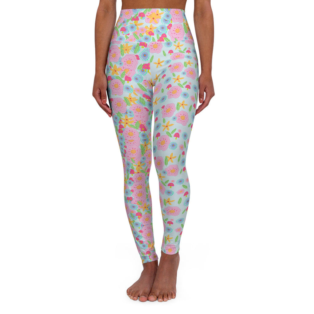 High Waisted Yoga Leggings (AOP)