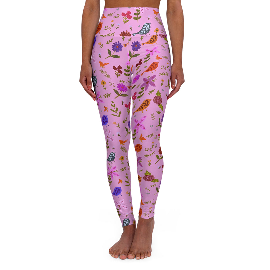 High Waisted Yoga Leggings (AOP)