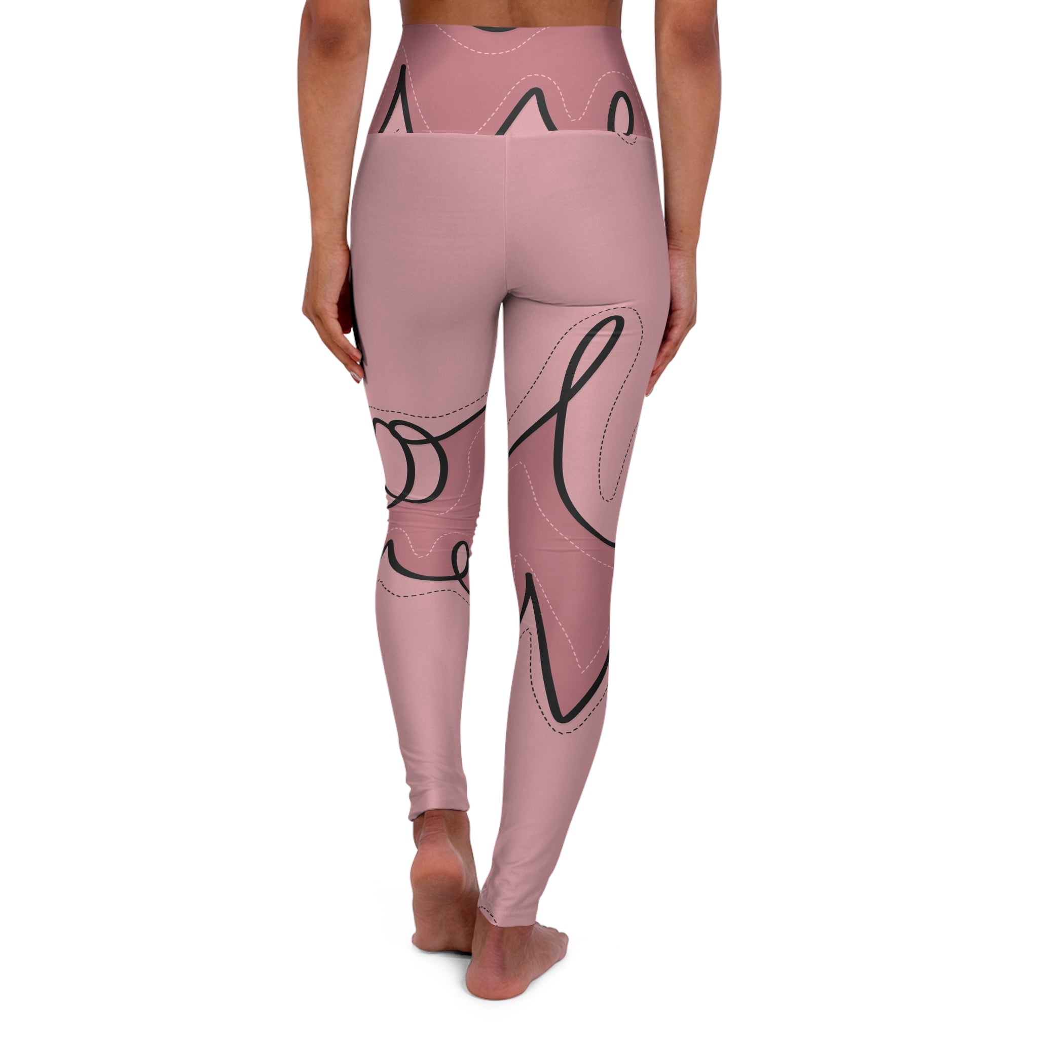 High Waisted Yoga Leggings (AOP)