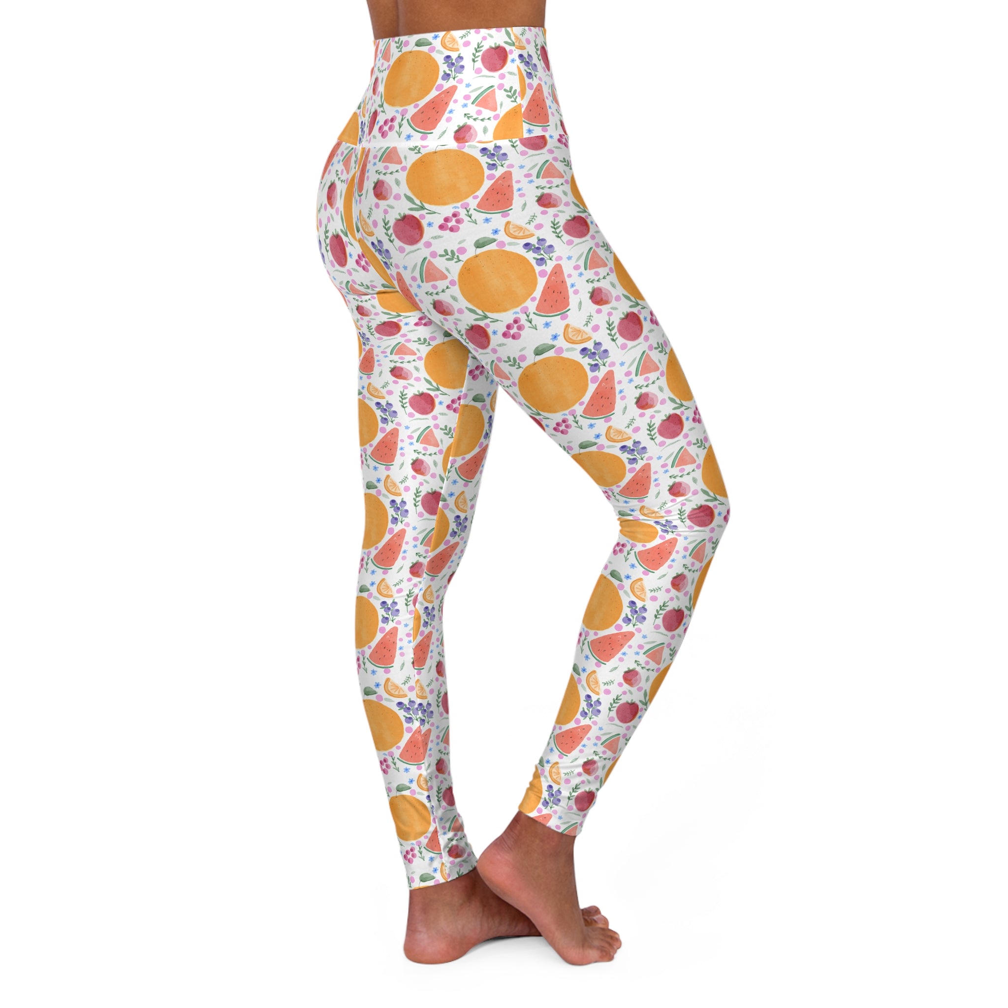 High Waisted Yoga Leggings (AOP)