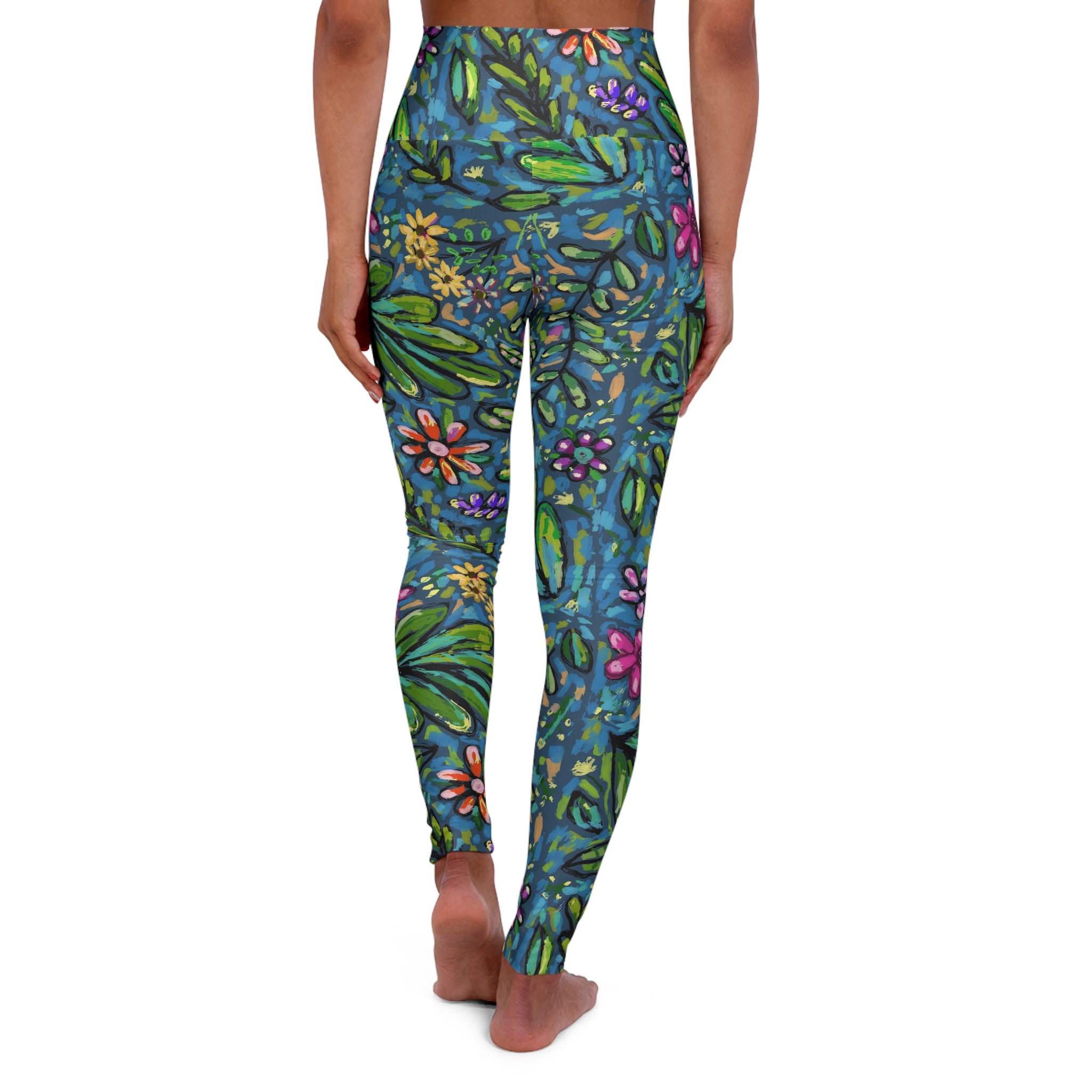 High Waisted Yoga Leggings (AOP)