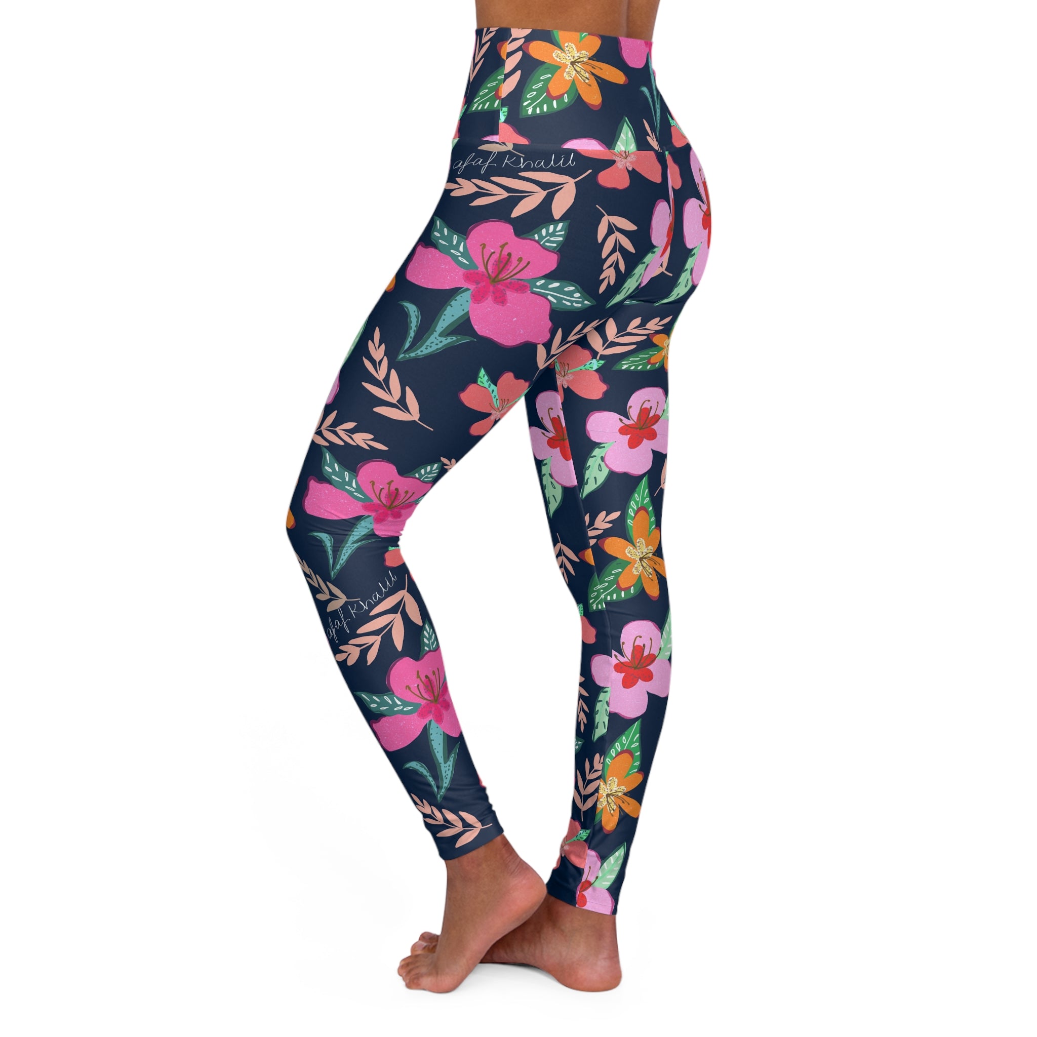 High Waisted Yoga Leggings (AOP)