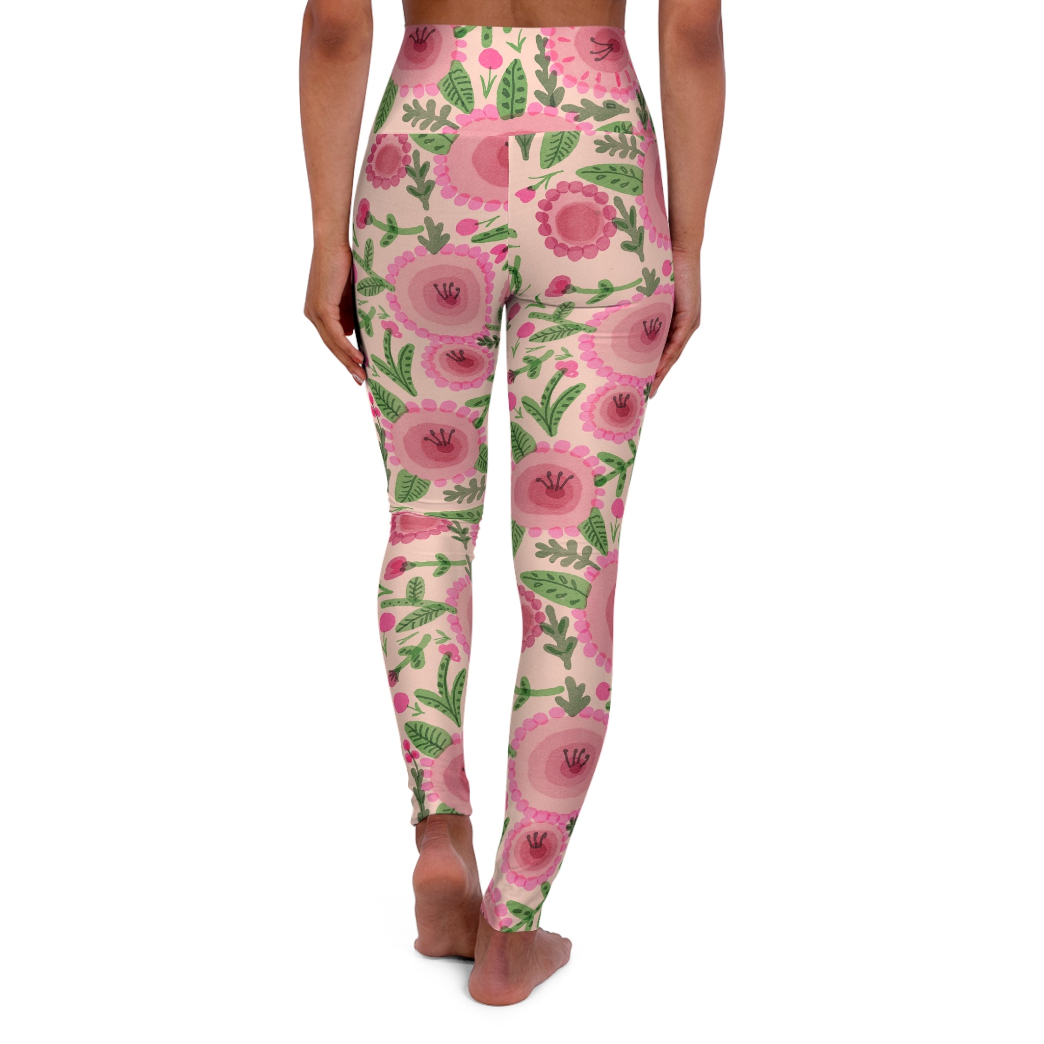 High Waisted Yoga Leggings (AOP)