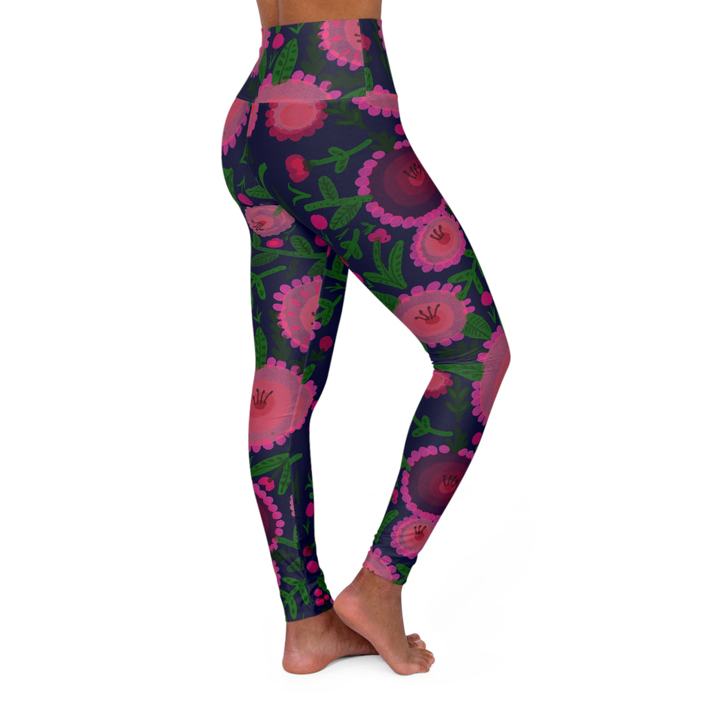 High Waisted Yoga Leggings (AOP)