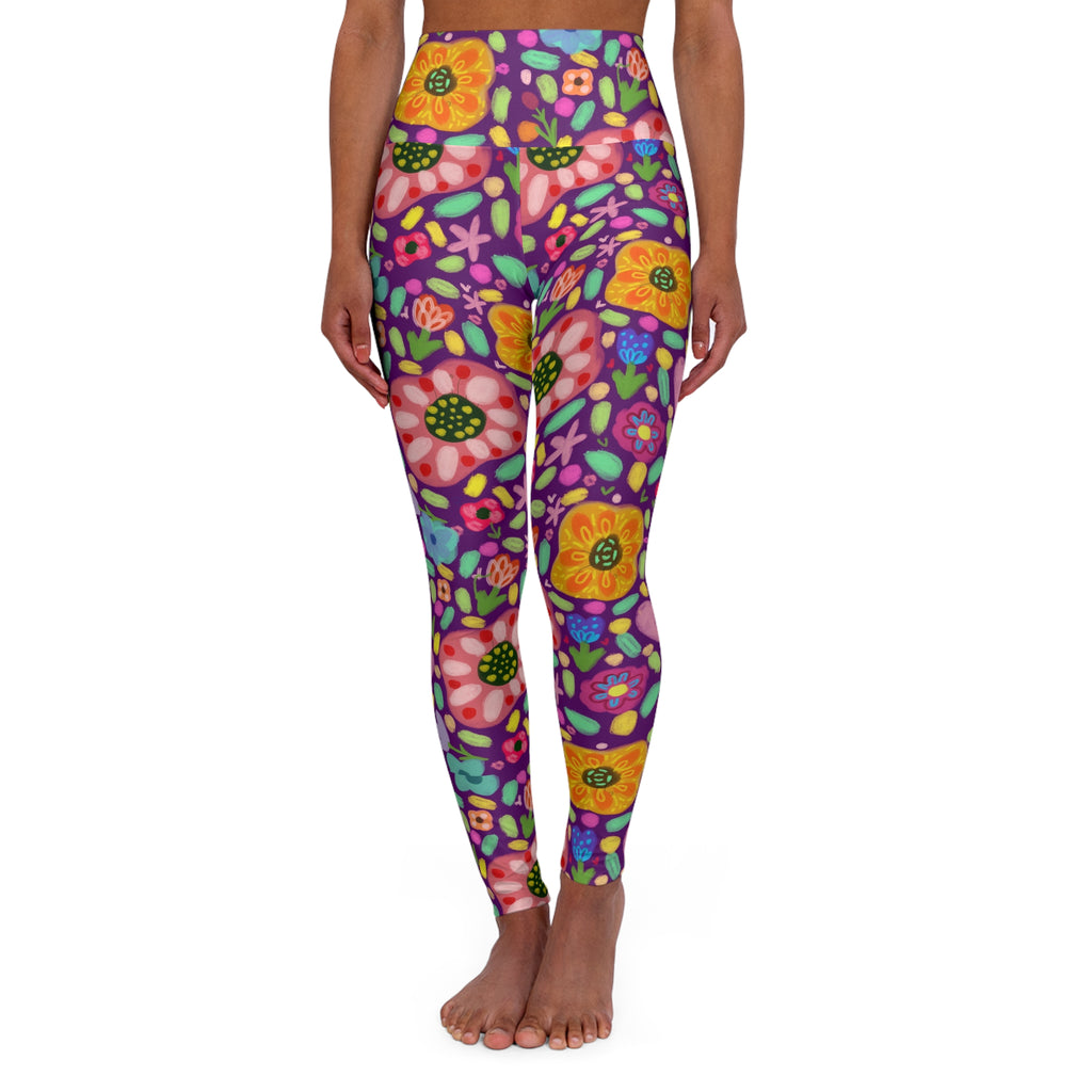 High Waisted Yoga Leggings (AOP)