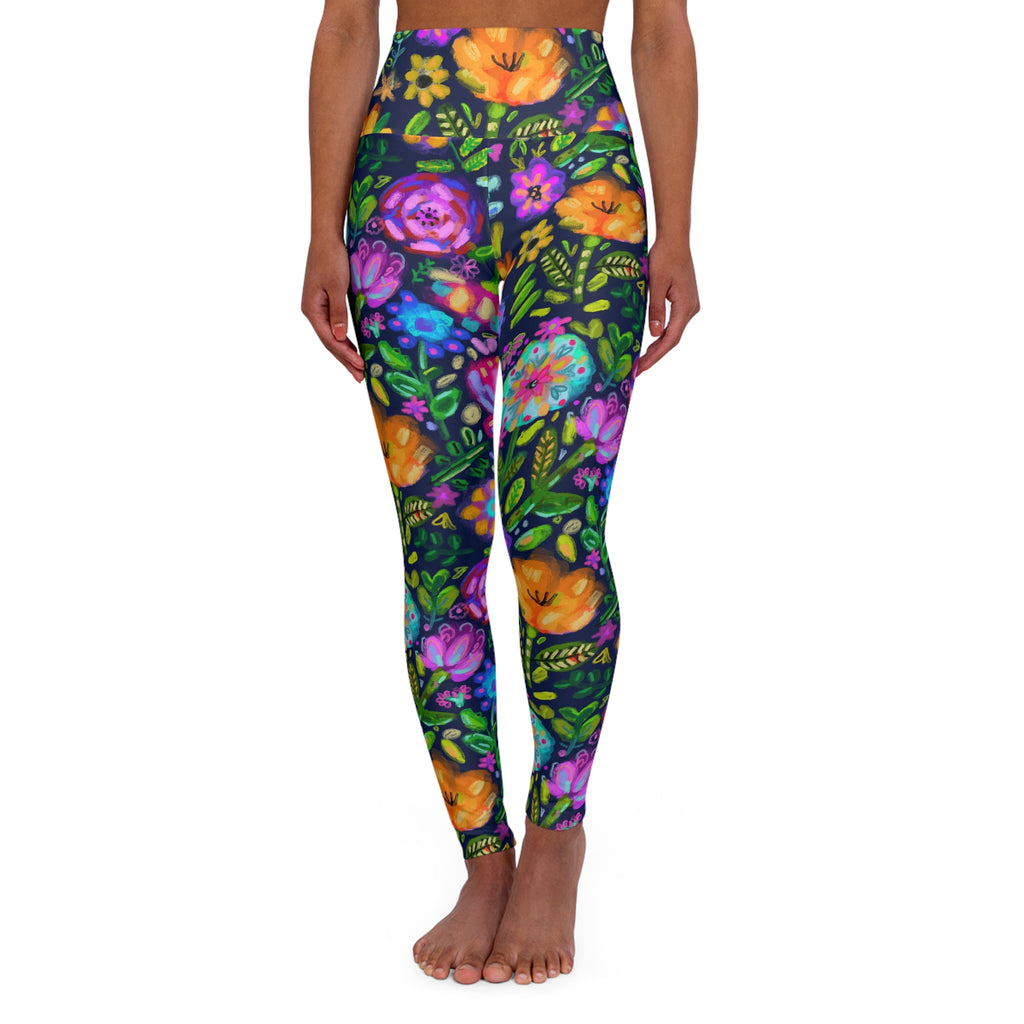 High Waisted Yoga Leggings (AOP)