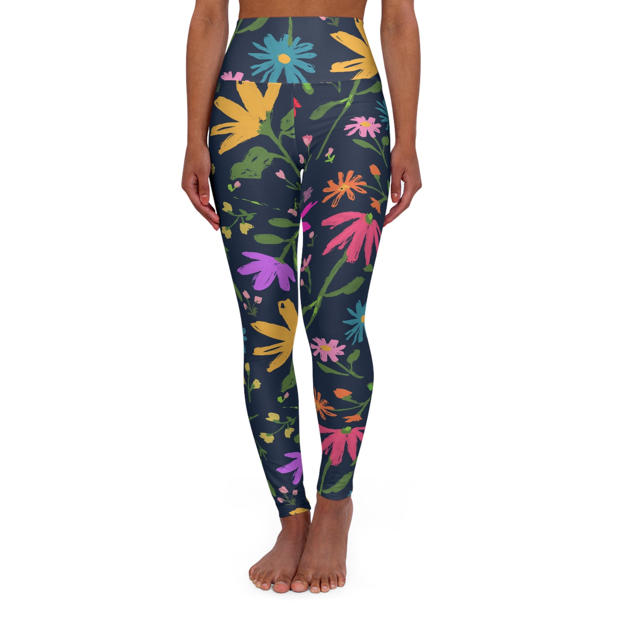 High Waisted Yoga Leggings (AOP)