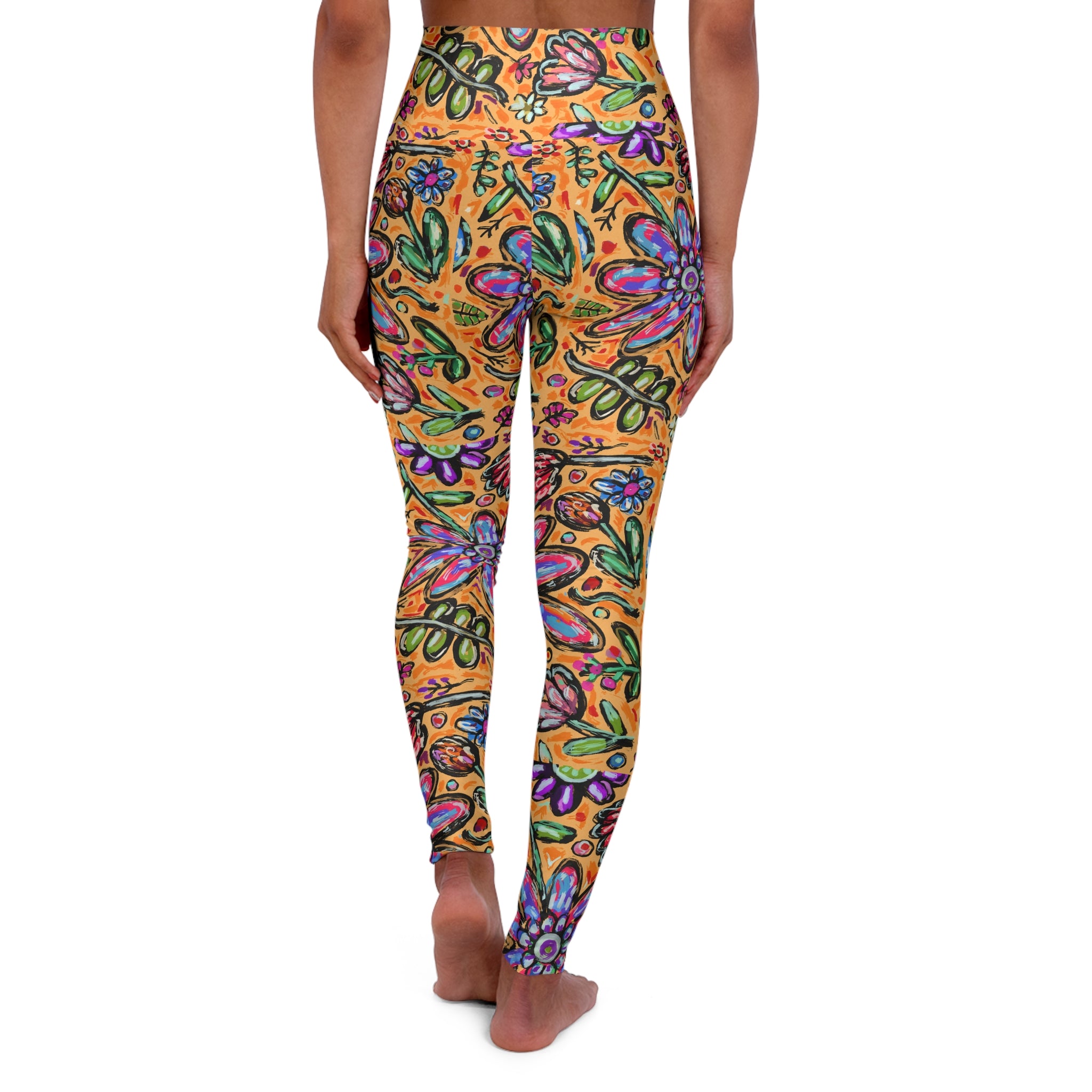 High Waisted Yoga Leggings (AOP)