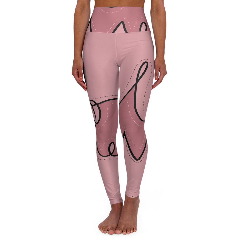 High Waisted Yoga Leggings (AOP)
