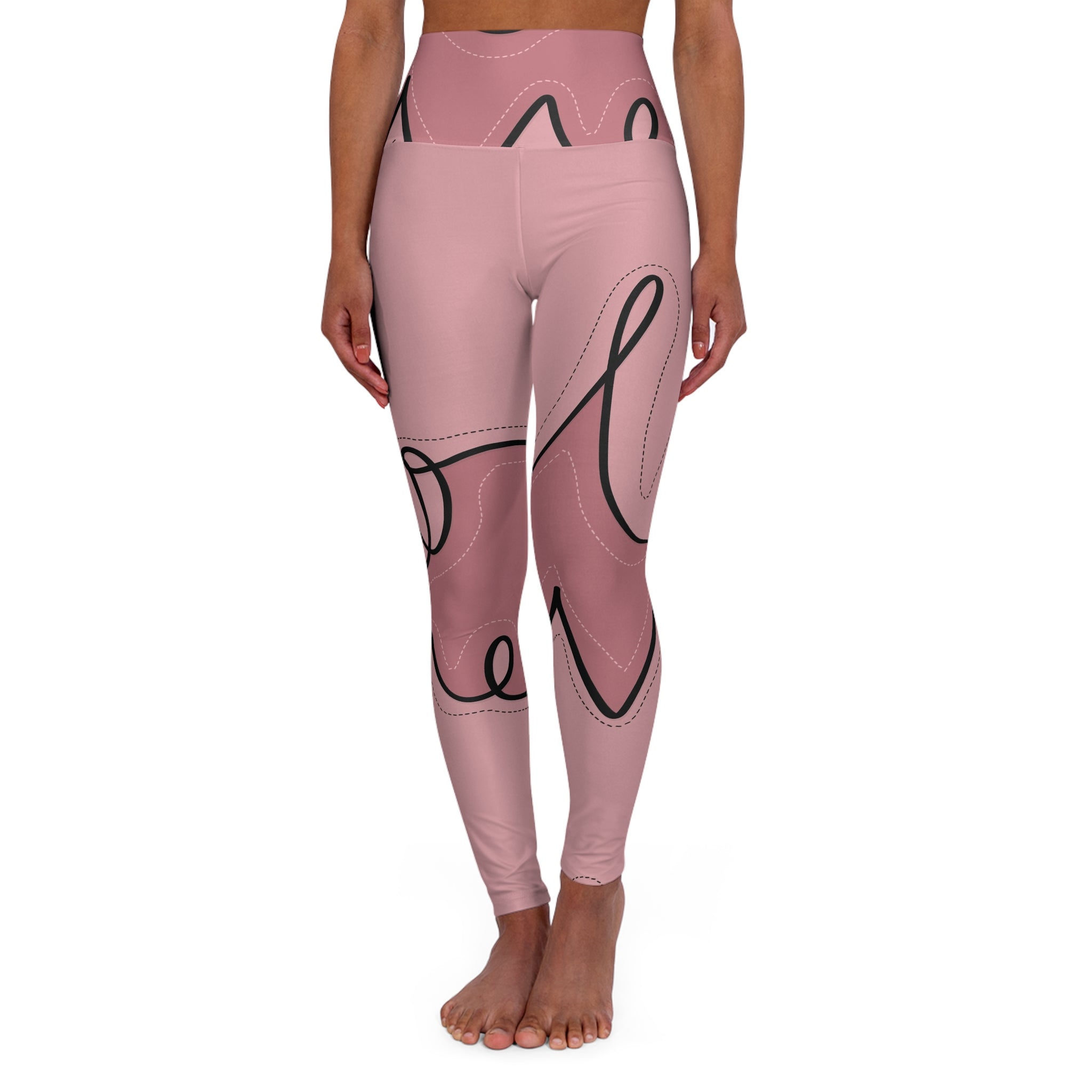 High Waisted Yoga Leggings (AOP)