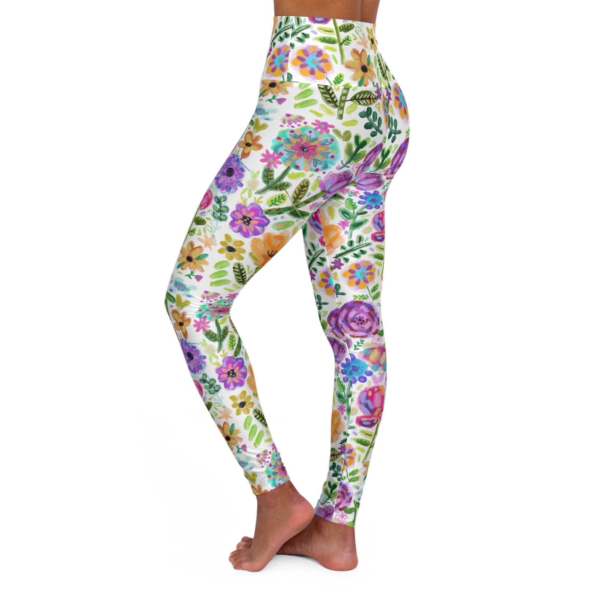 High Waisted Yoga Leggings (AOP)