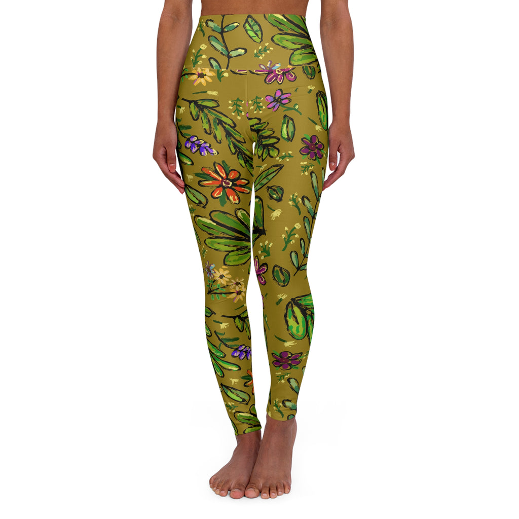 High Waisted Yoga Leggings (AOP)