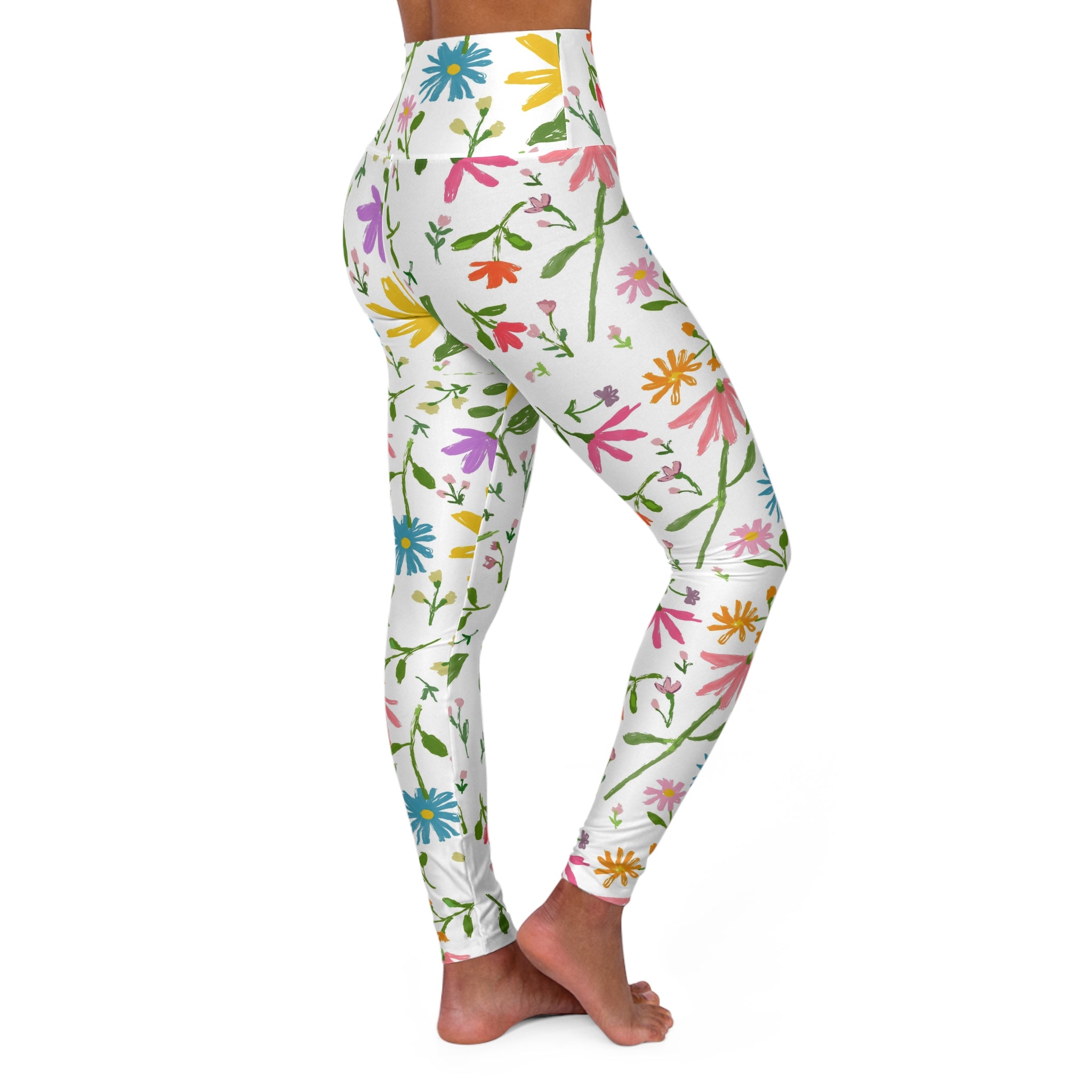High Waisted Yoga Leggings (AOP)
