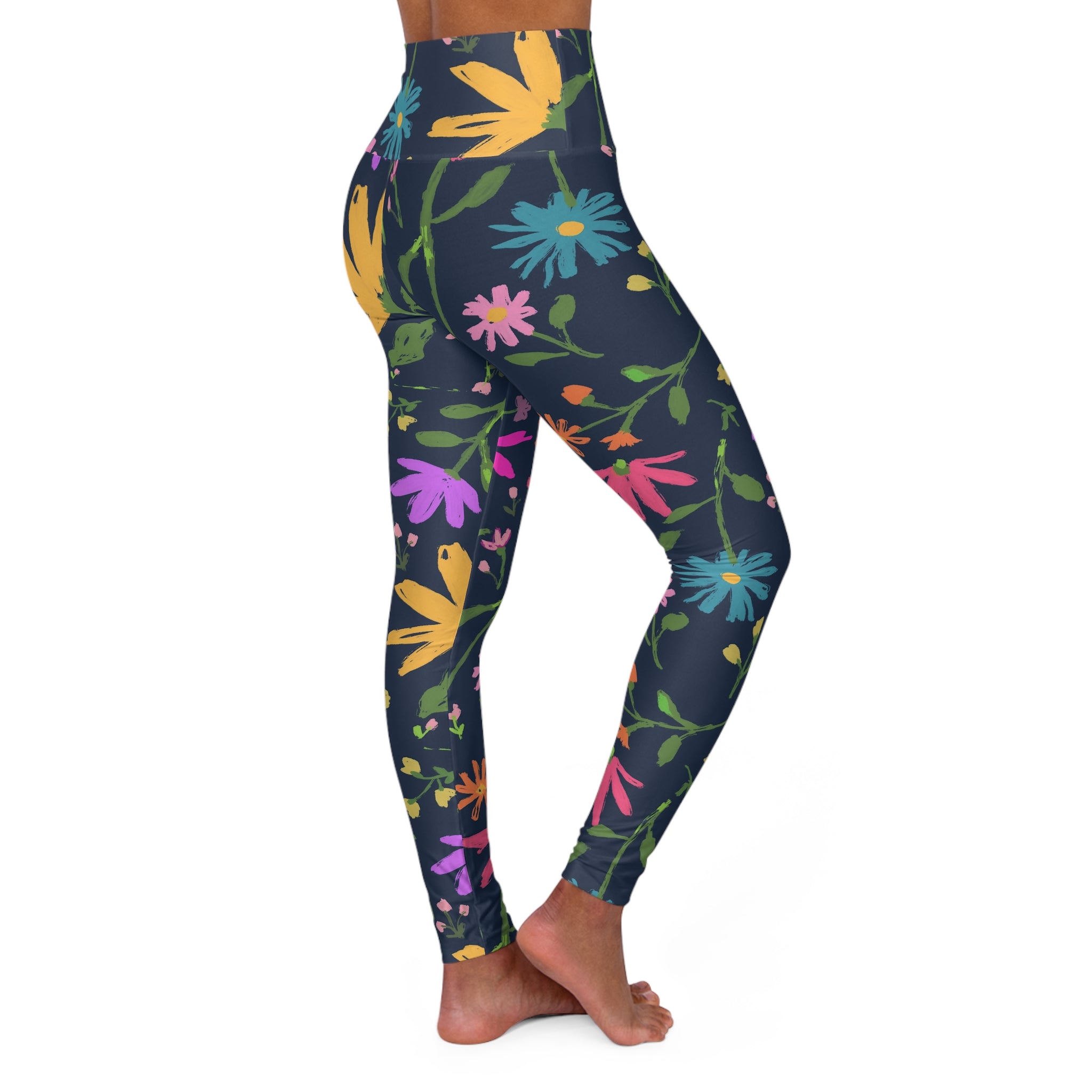 High Waisted Yoga Leggings (AOP)