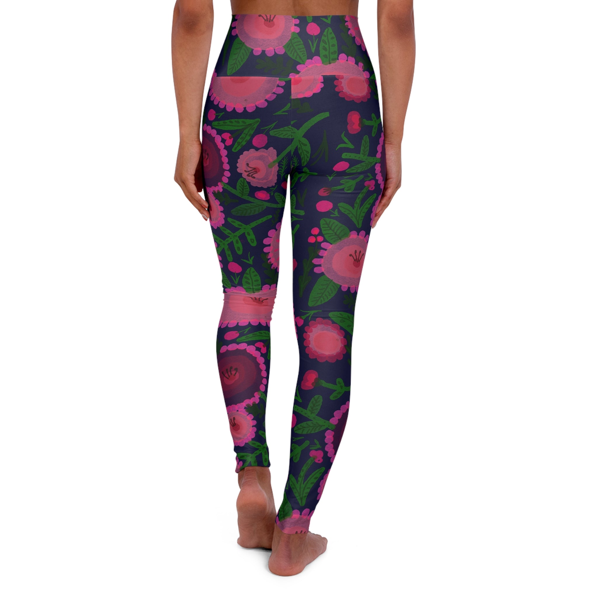 High Waisted Yoga Leggings (AOP)