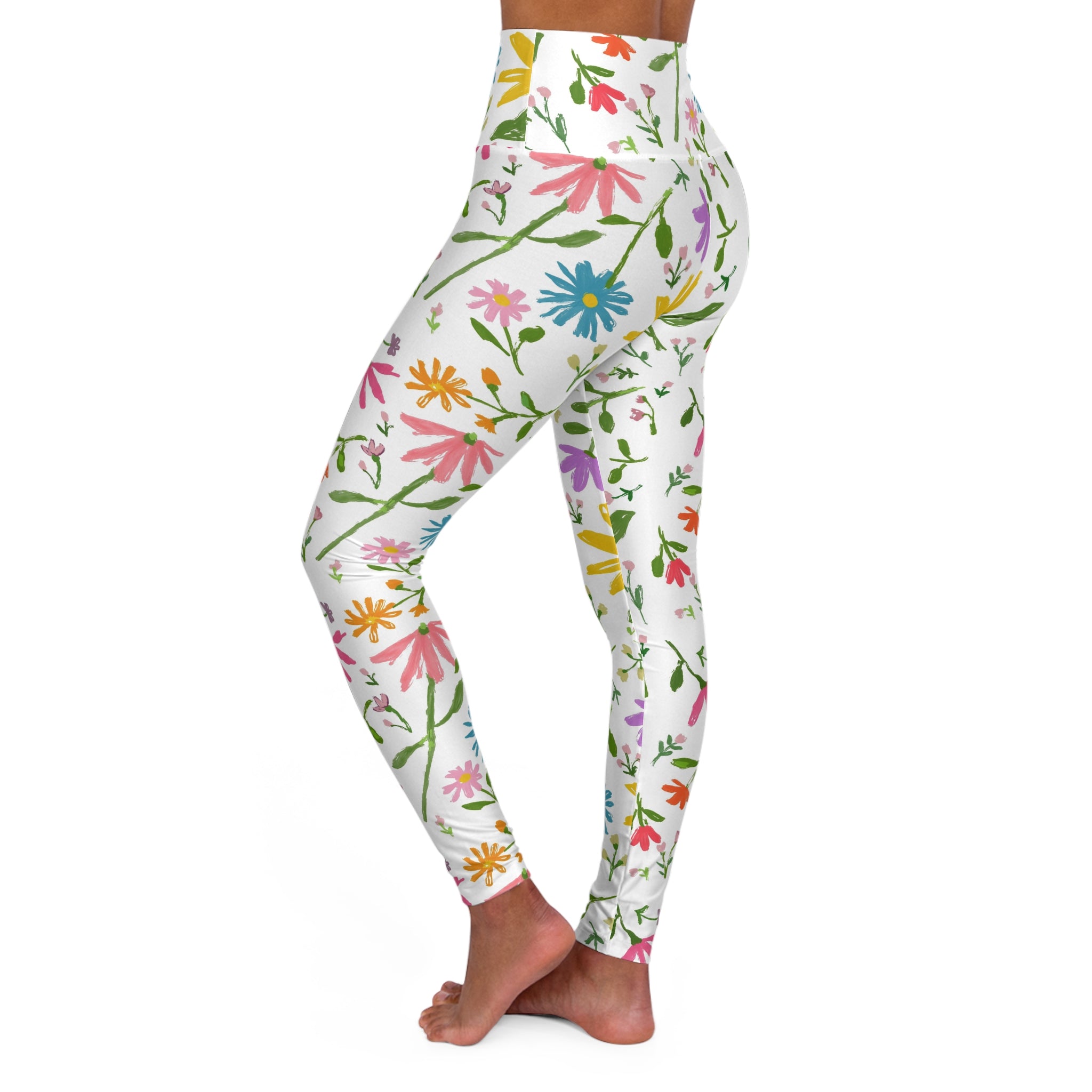 High Waisted Yoga Leggings (AOP)