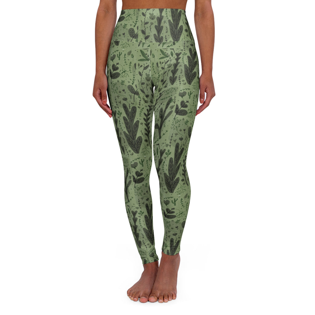 High Waisted Yoga Leggings (AOP)