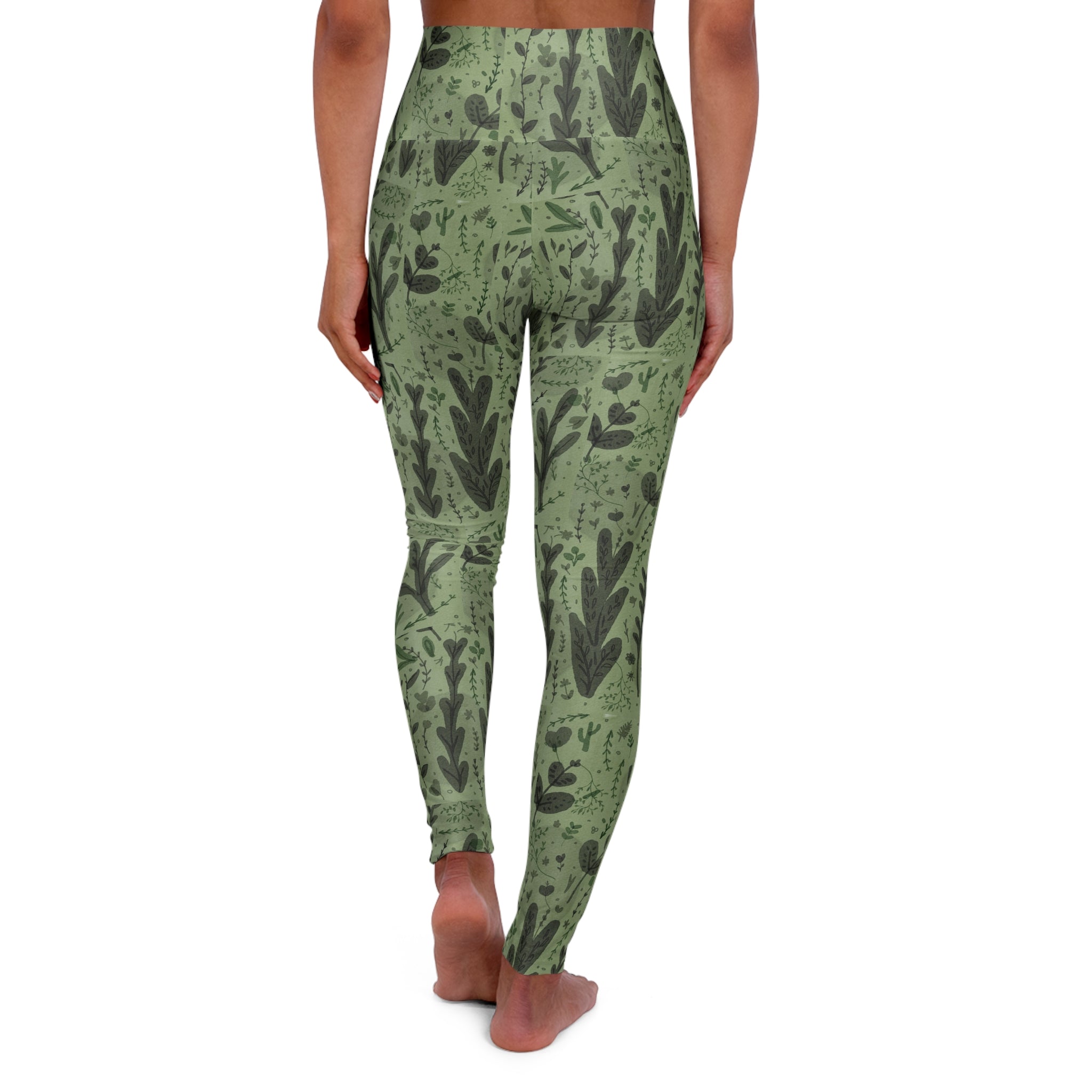 High Waisted Yoga Leggings (AOP)