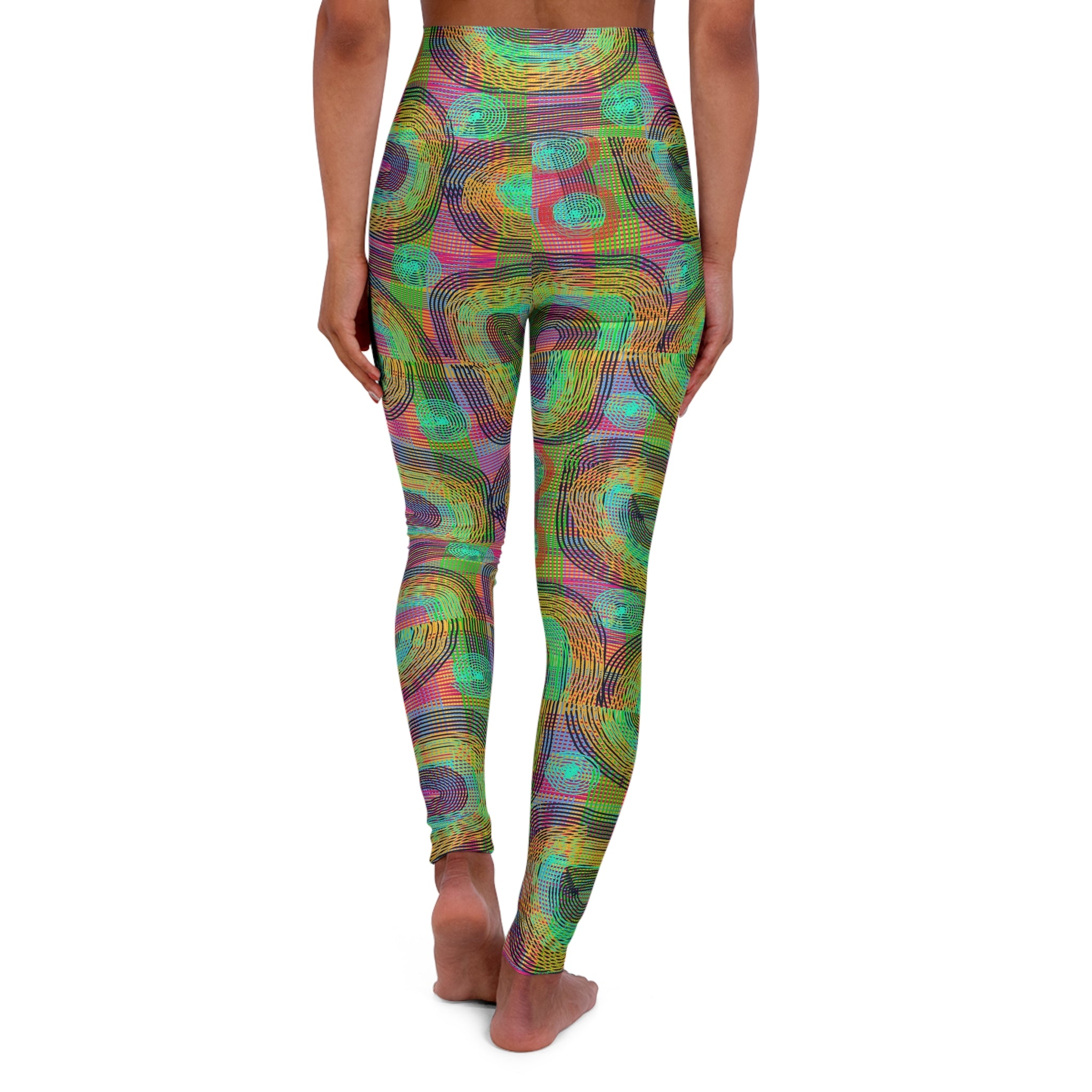 High Waisted Yoga Leggings (AOP)
