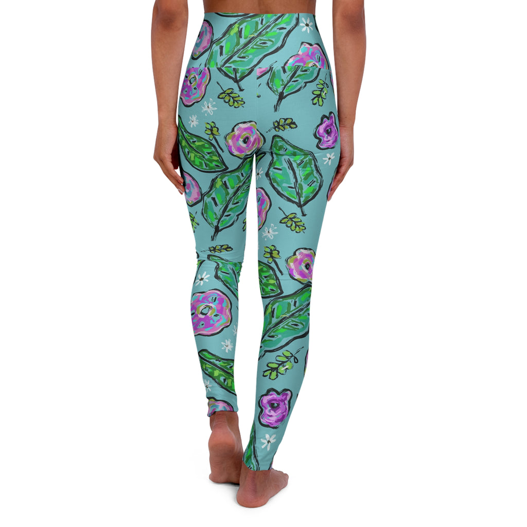 High Waisted Yoga Leggings (AOP)