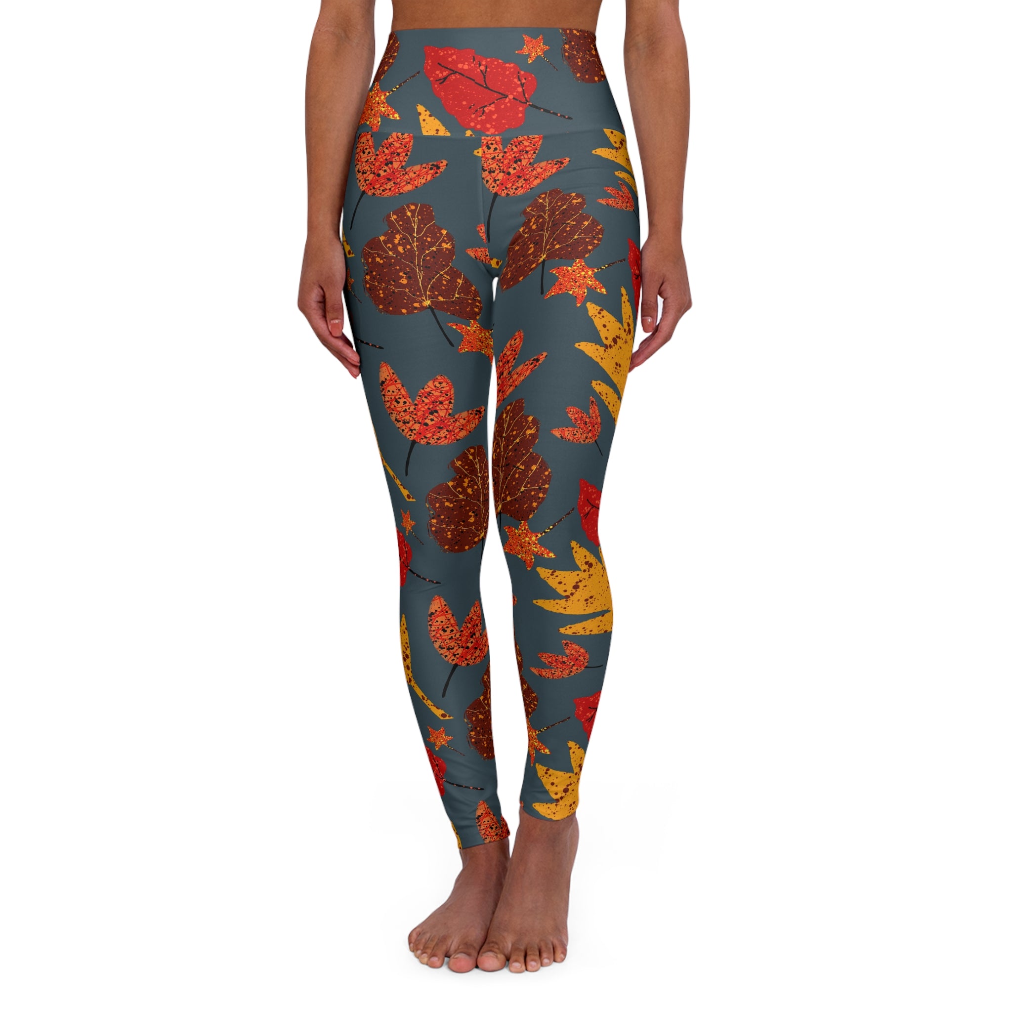 High Waisted Yoga Leggings (AOP)